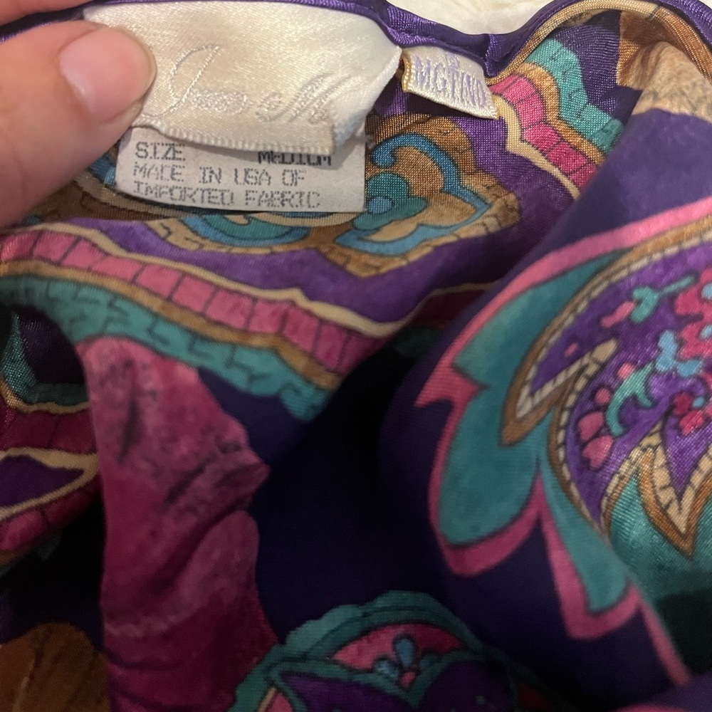 Inner Most Multicolored Print Cami Nightgown Meas… - image 6